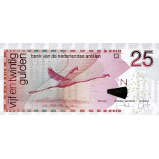 P29f Netherlands Antilles - 25 Gulden Year 2011